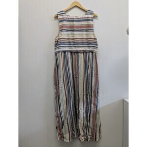 Coldwater creek striped‎ maxi dress size 18 bohemian vacation Stripe Sensation